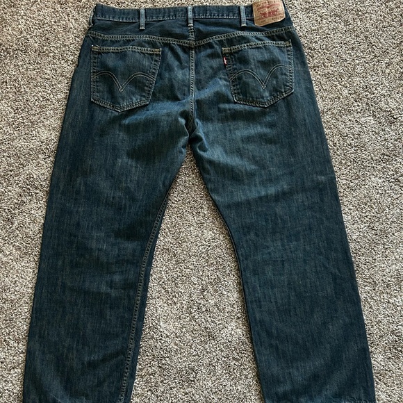 Levi’s 569 Loose Straight Mens Jeans 40x30, Dark Wash - Picture 2 of 16